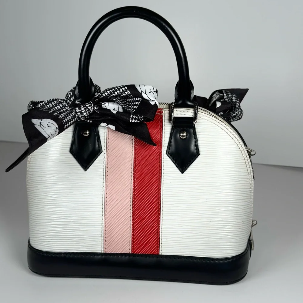 Authentic Louis Vuitton Alma BB Epi Leather Satchel